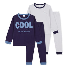 Petit Bateau - 2'li Rahat Pijama Seti | Mavi
