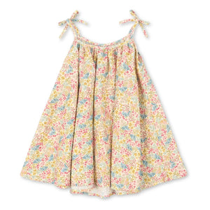 Konges Sløjd - Vivian Fleurie Striped Organic Cotton Dress | Yellow