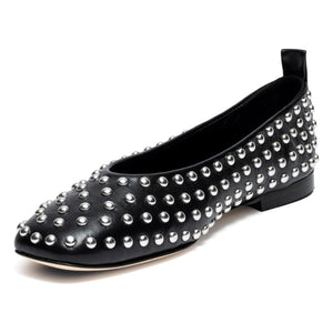 Odare - Alba Nappa Leather Ballerinas | Black