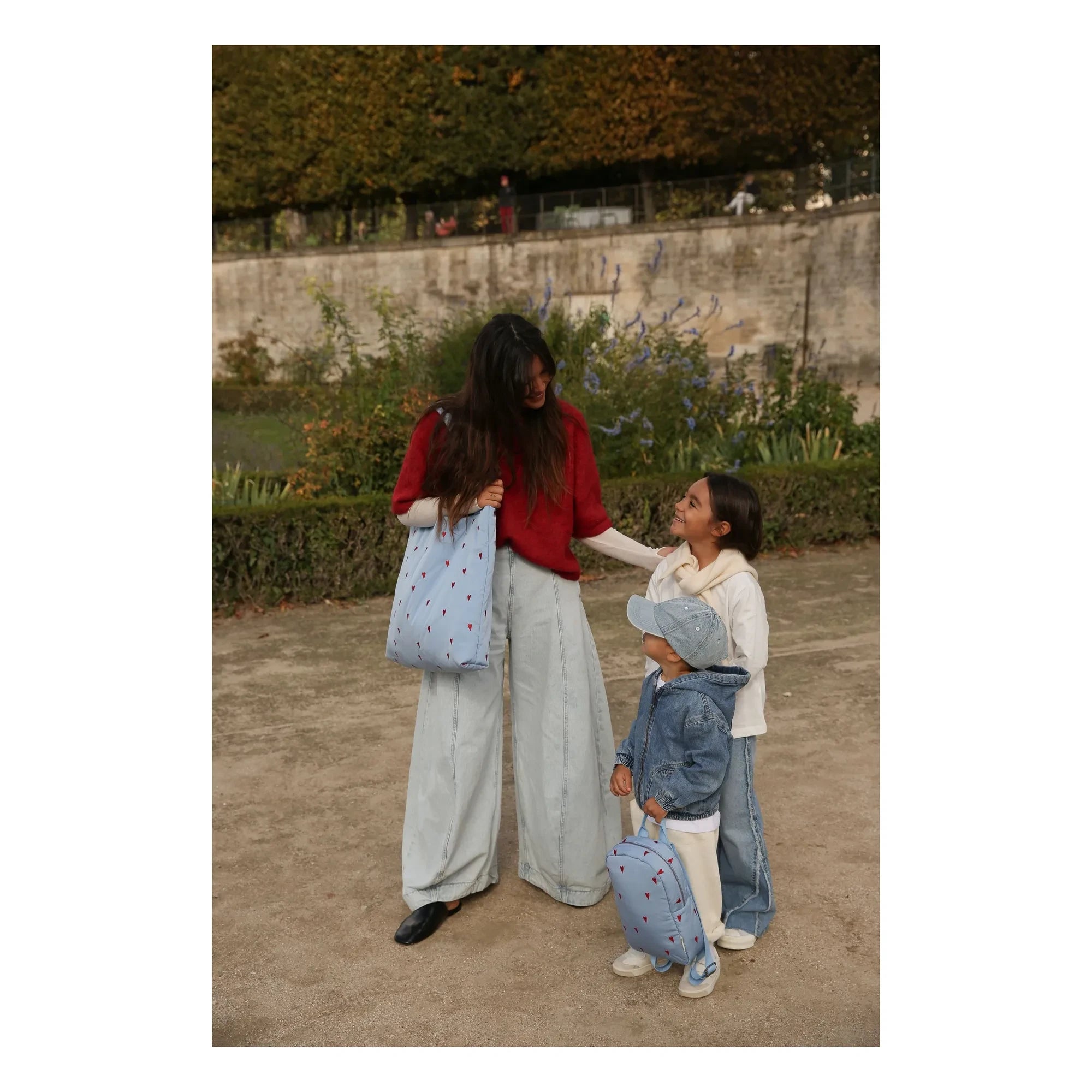 Studio Noos - Puffy Hearts mom bag | Light blue