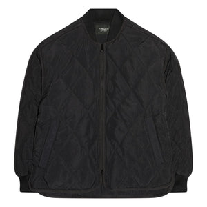 Finger in the nose - Braidy Quilted Bomber | Black