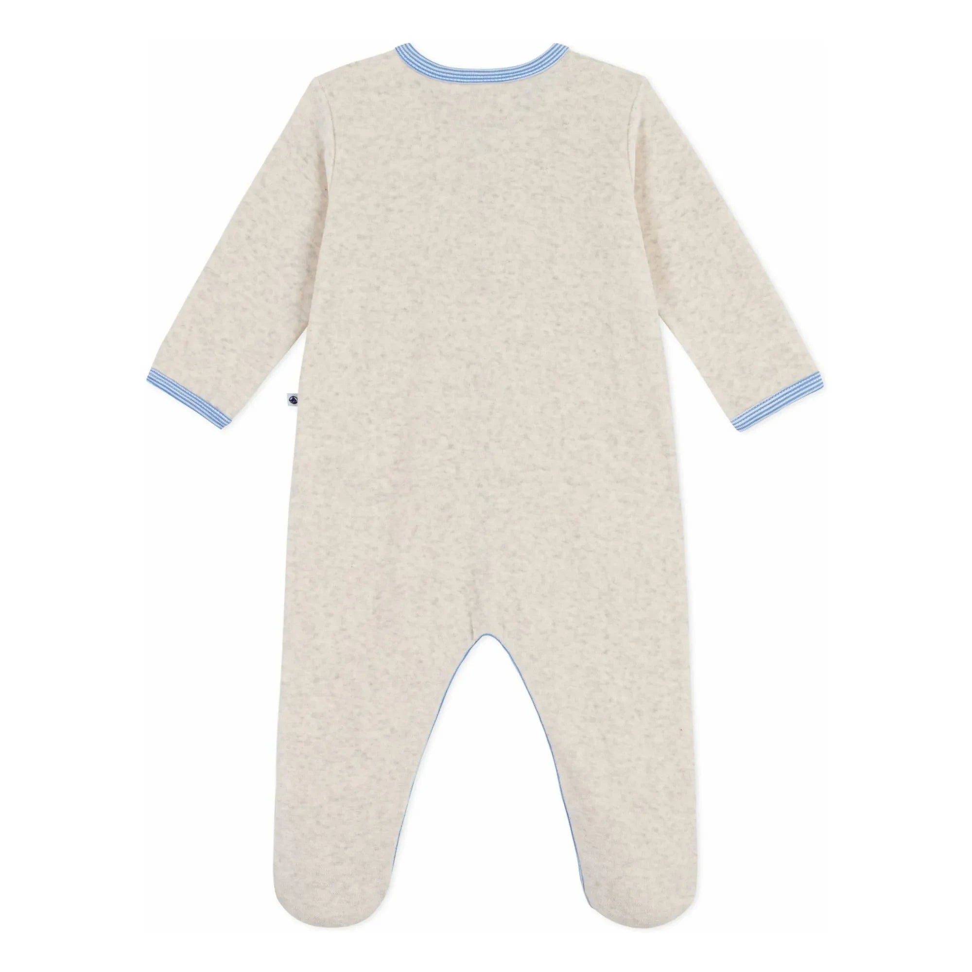 Petit Bateau - Dors Bien Amour Organic Cotton Pajamas | Heather Beige