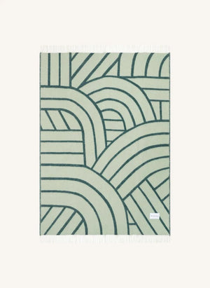 Maison Deux - Lines Wool Blanket | Sage