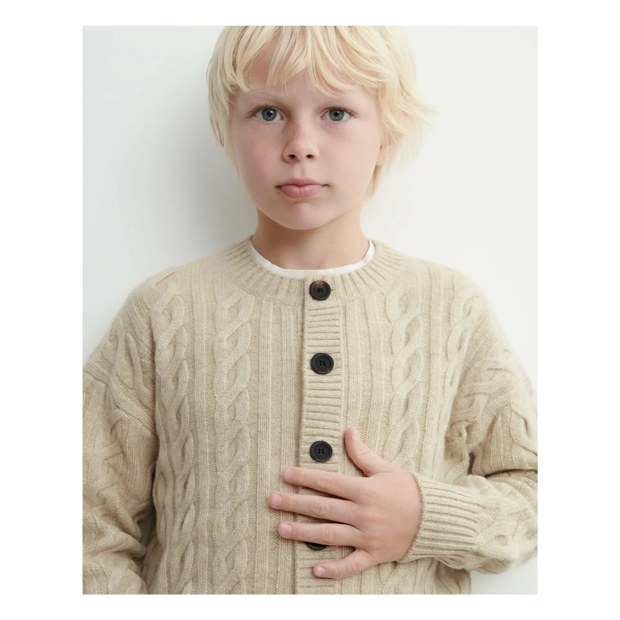 Bompard - Knitted Cashmere Cardigan | Cream