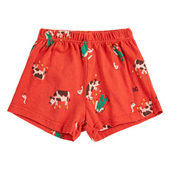 Bobo Choses - Organic Cotton Farm Shorts | Red