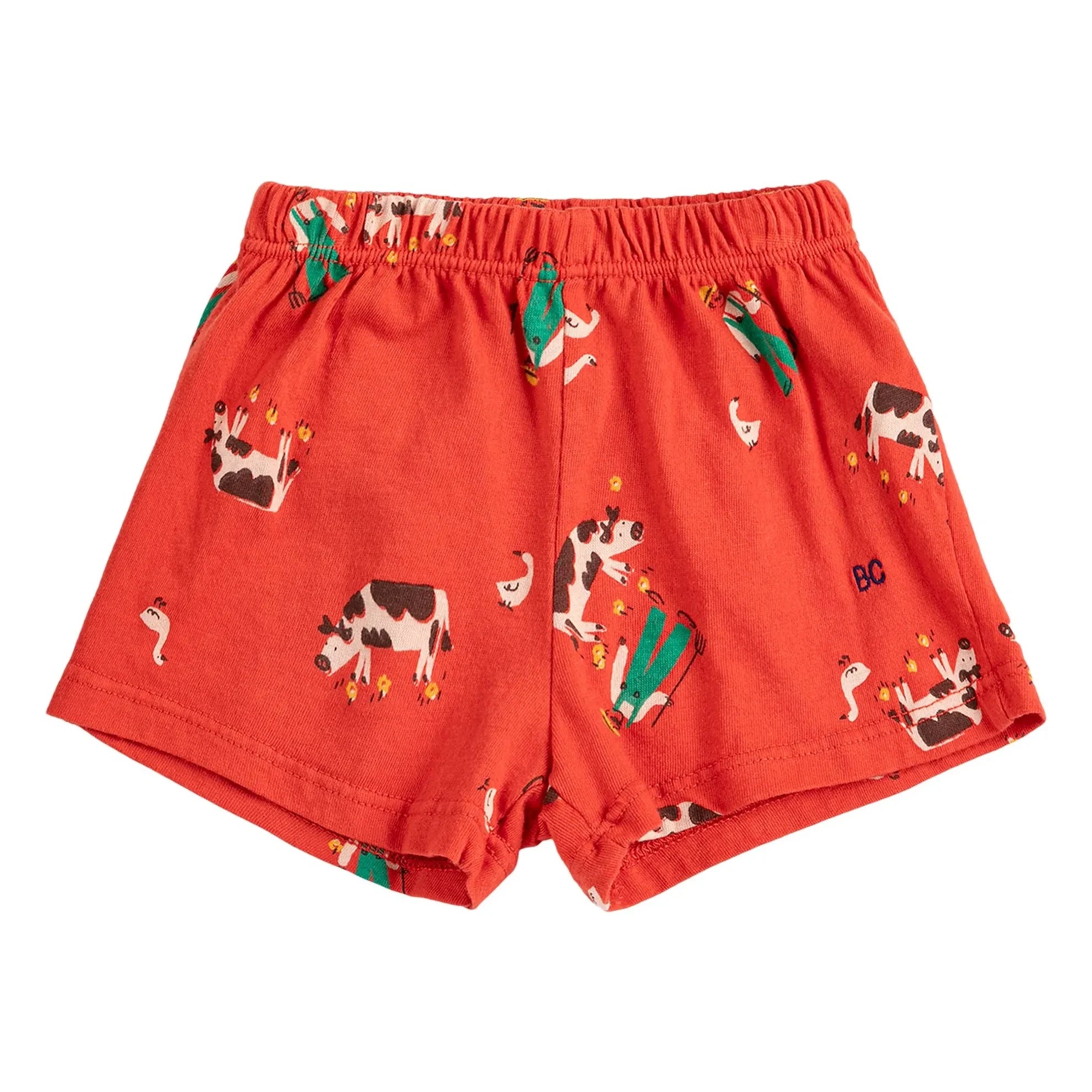Bobo Choses - Organic Cotton Farm Shorts | Red