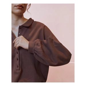Emile et Ida - Sweat Polo Ennie | Plum