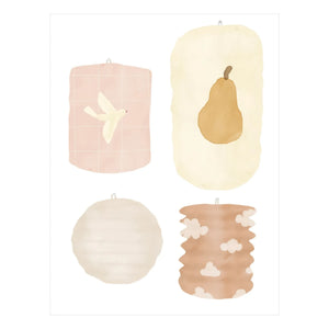 MIMI'lou - Lantern stickers | Cream