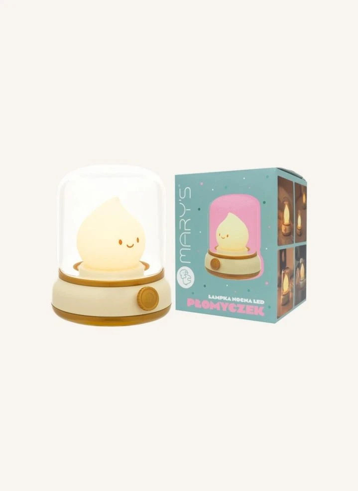 Mary's - Flame Night Lamp | Cream