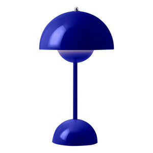 & Tradition - VP9 Flowerpot Portable Table Lamp, Vernon Panton | Blue