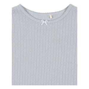 Konges Sløjd - Minnie Pointelle Organic Cotton T-Shirt | Light Blue