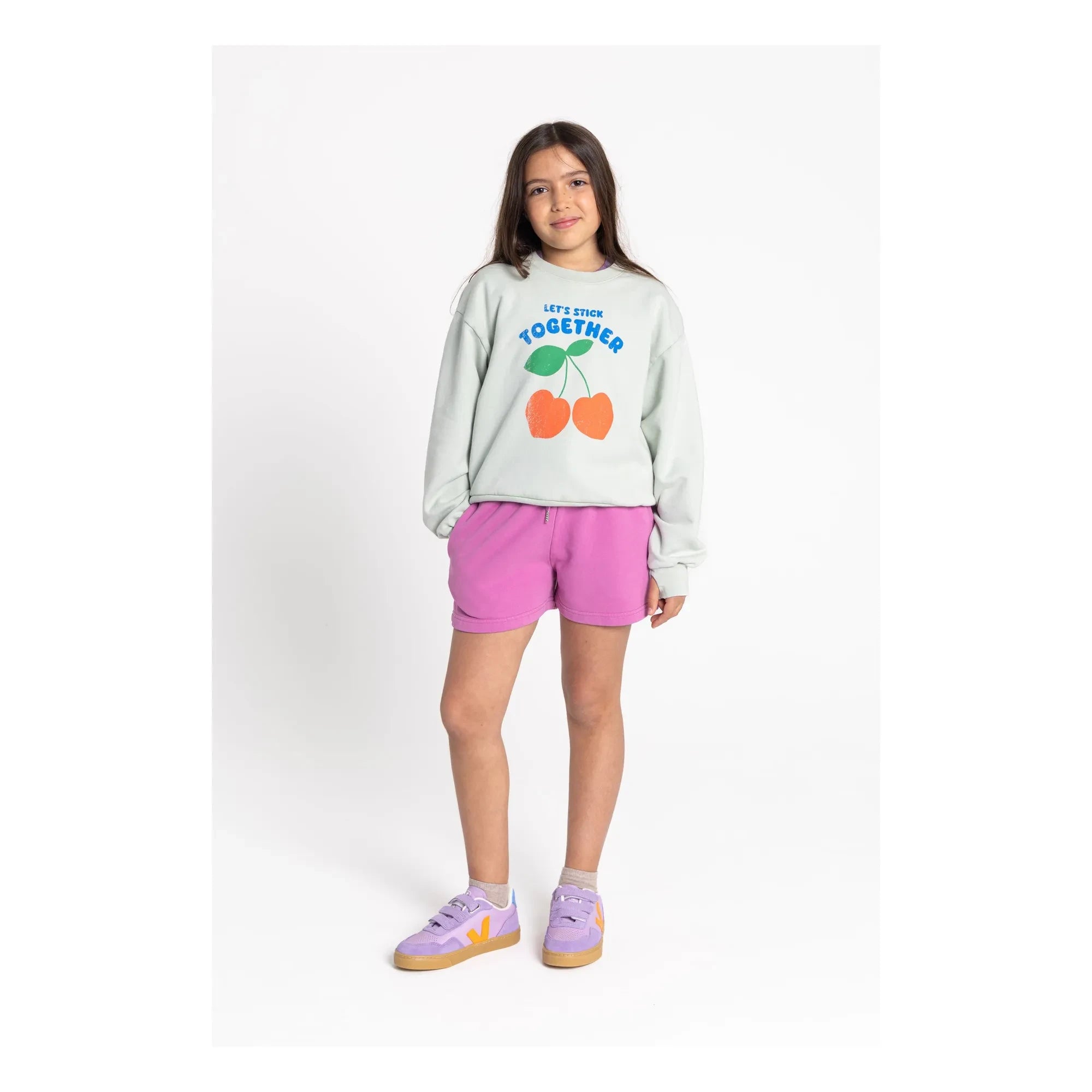 Hundred Pieces - Alba organik pamuk sweatshirt | Celadon