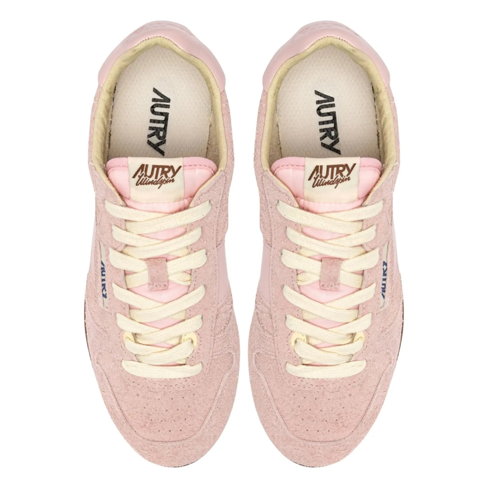 Autry - Windspin Low Suede and Leather Basketball Shoes | Pink