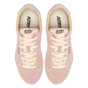 Autry - Windspin Low Suede and Leather Basketball Shoes | Pink