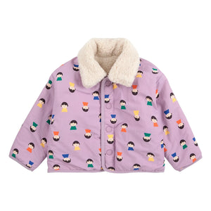 Bobo Choses - Reversible Sherpa Jacket Made from Recycled Fibers | Lilac