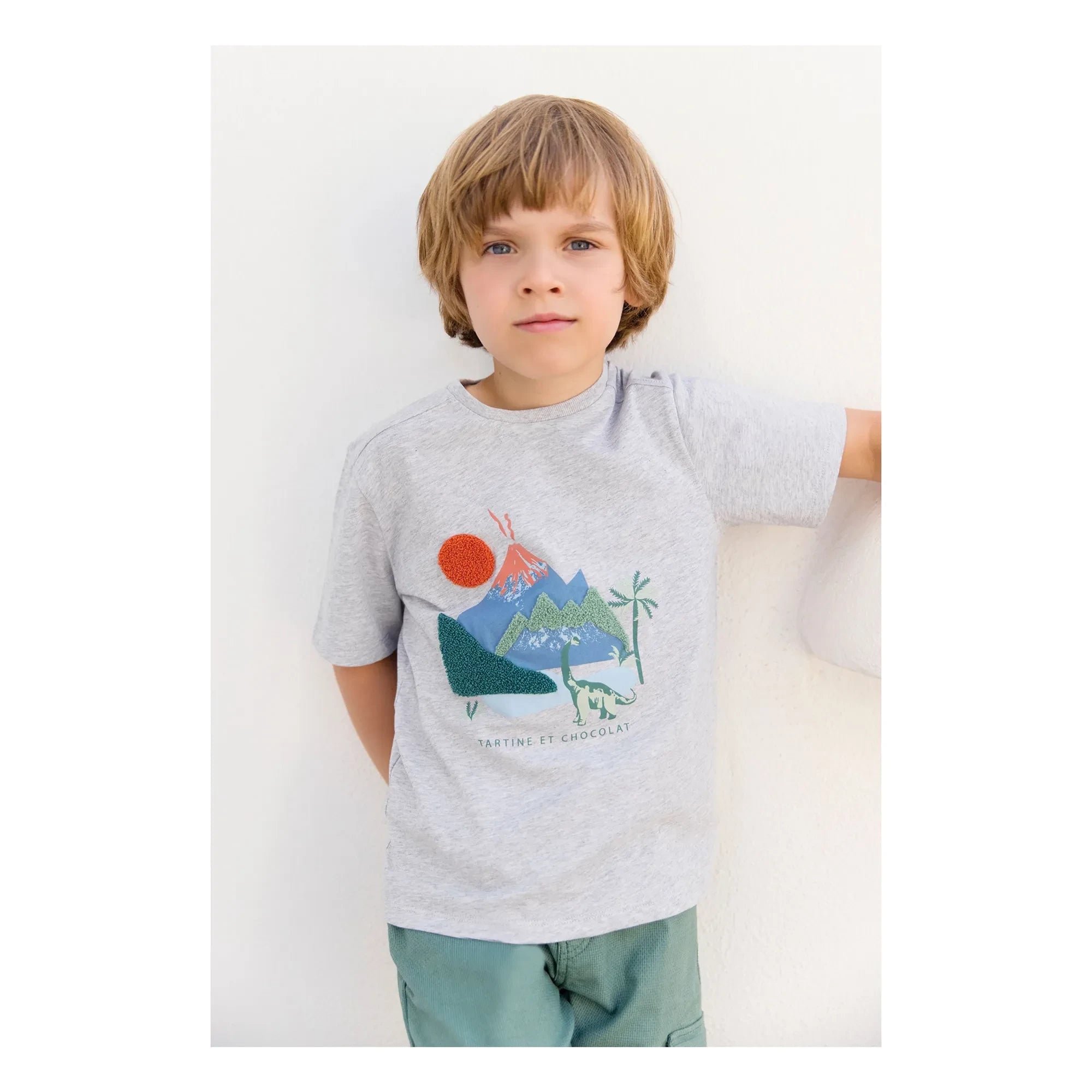 Tartine et Chocolat - Chiné Volcan T-shirt | Grey