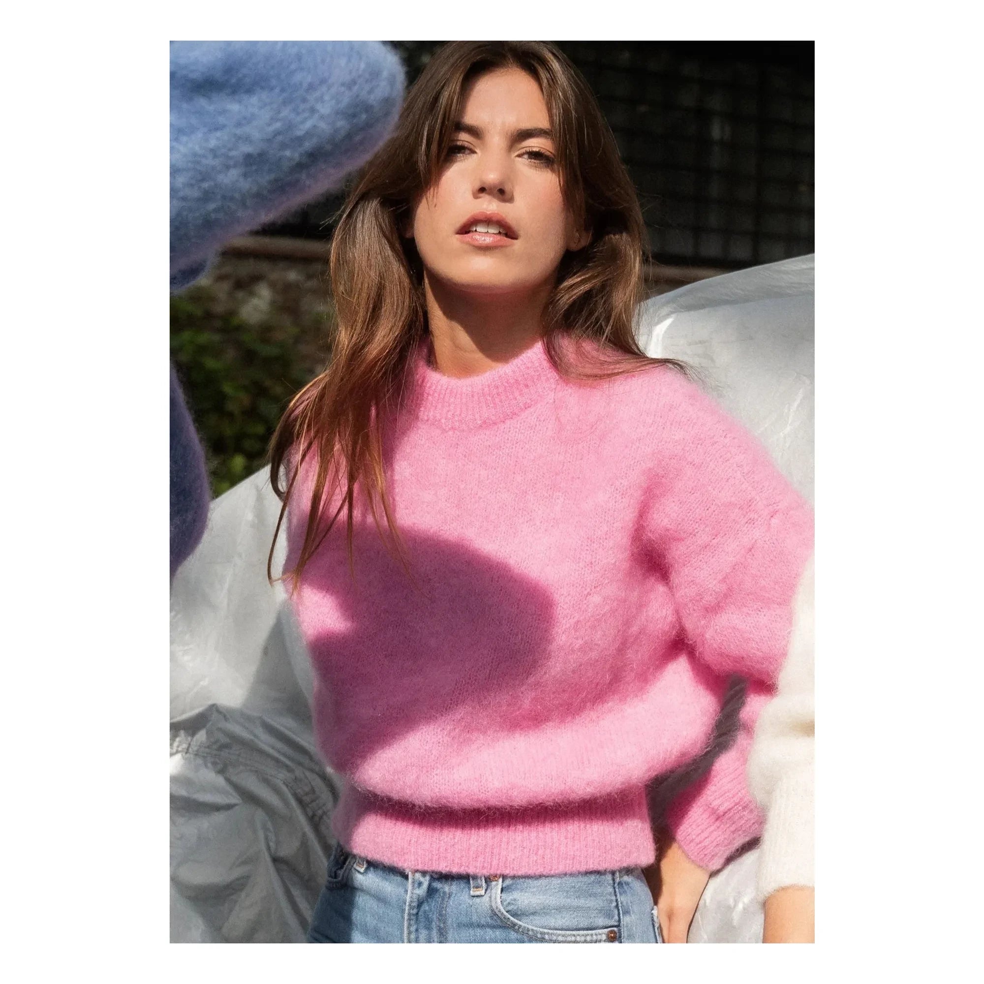 Surprise Paris - Jane Super Kid Mohair Sweater | Pink