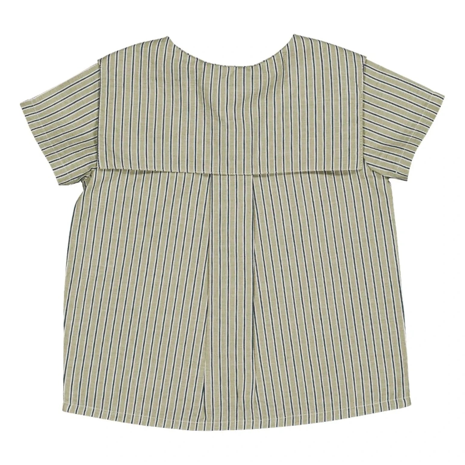 Loir - Lorette Striped Organic Cotton Shirt | Green