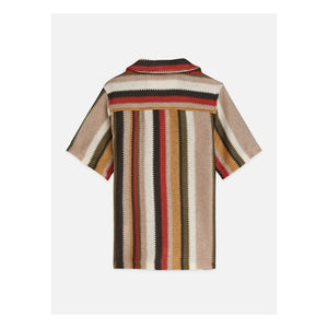 Scotch & Soda - Striped Mesh Shirt | Red