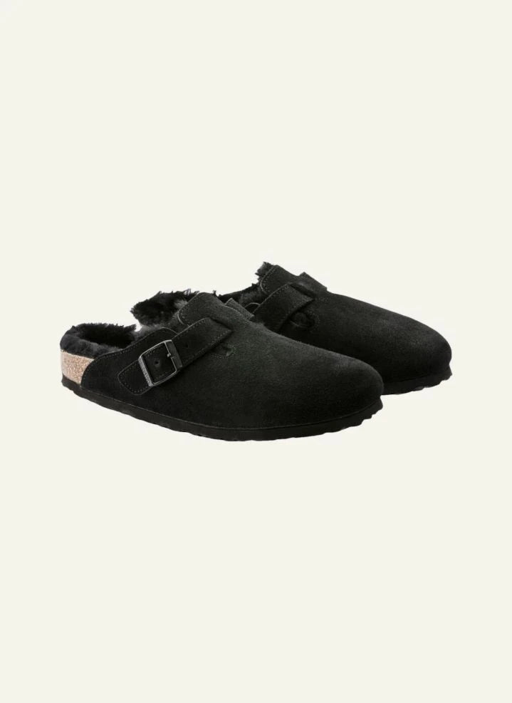 BIRKENSTOCK - Boston Shearling Clogs - Adult Collection | Black