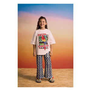Maison Mangostan - Wave Crochet Pants | Blue