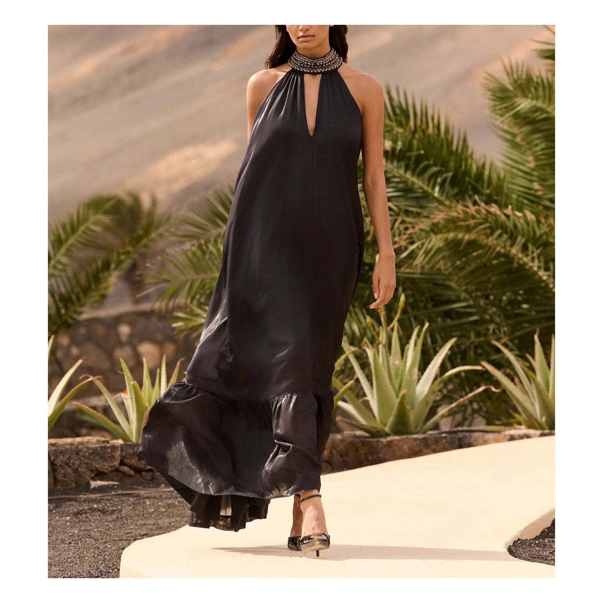 Mes Demoiselles - Lumon Metallic Dress | Carbon