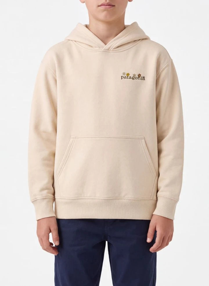 Patagonia - Logo Hooded Sweatshirt | Natural