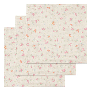 Konges Sløjd - Nonoka Organic Cotton Cloths - Set of 3 | Pink