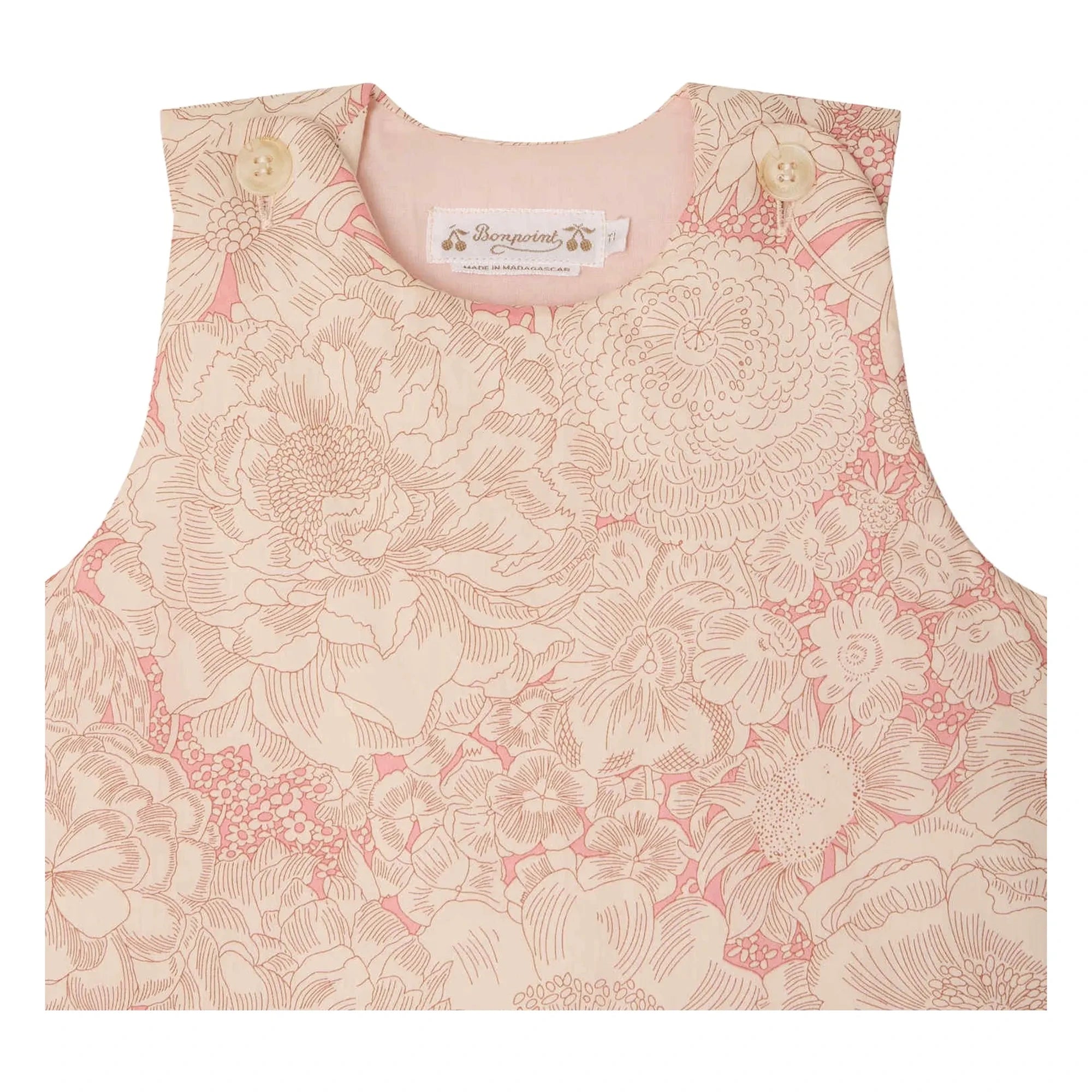 Bonpoint - Joujou Fleurie organic cotton sleeping bag | Pale Pink