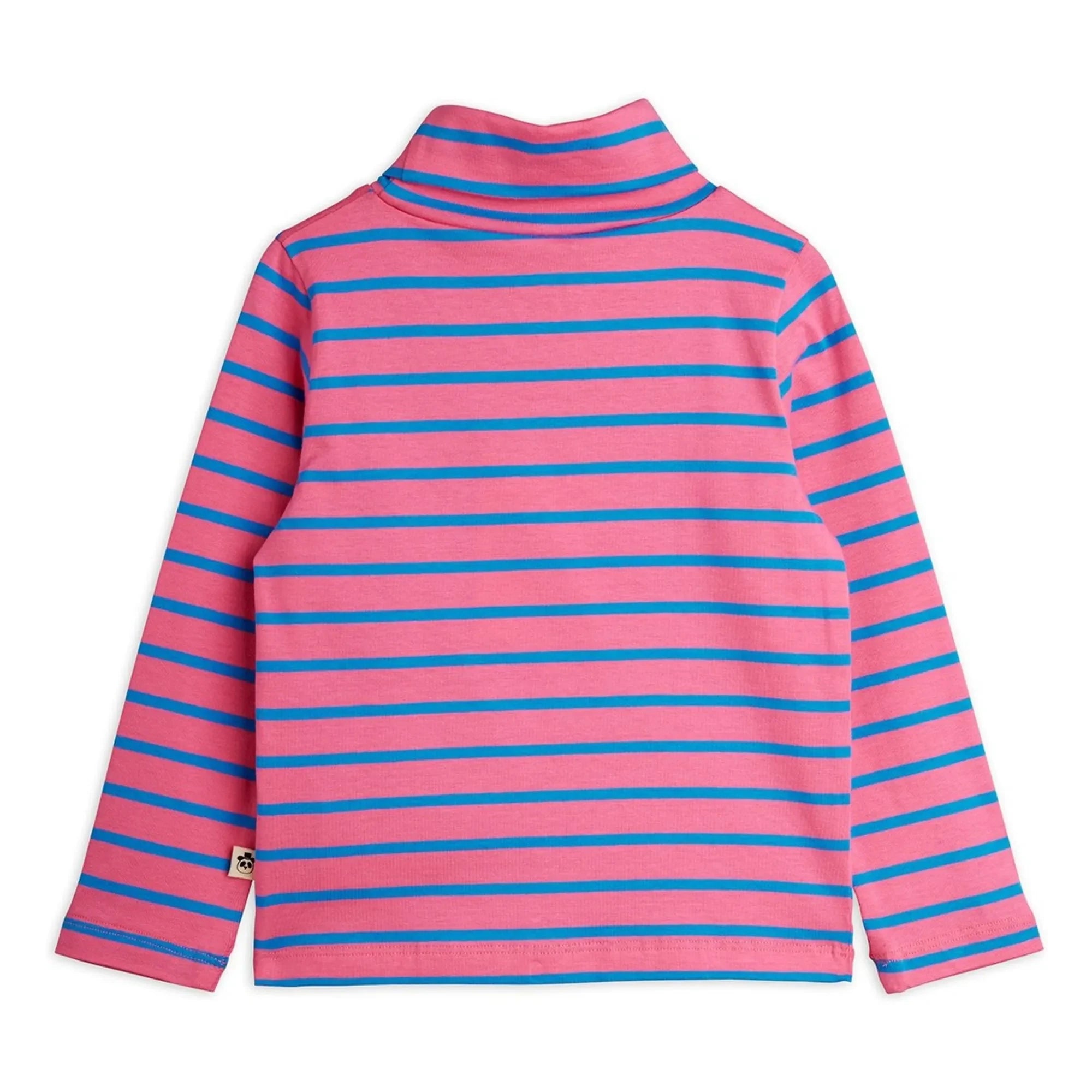 Mini Rodini - Organic Cotton Striped Boat Neck | Pink