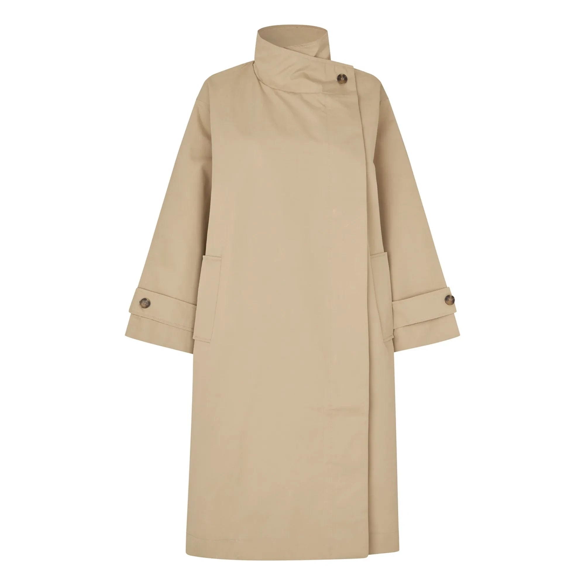 Lollys Laundry - Russi Cotton Trench Coat | Beige