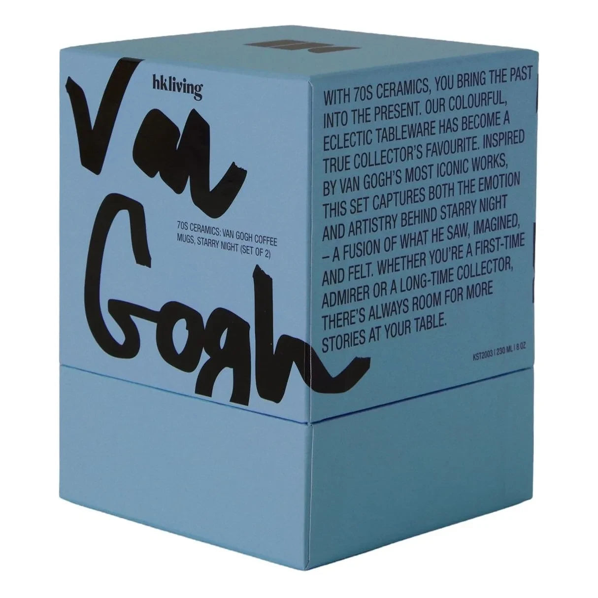 HKliving - Van Gogh Starry Night ceramic coffee cups | Midnight blue