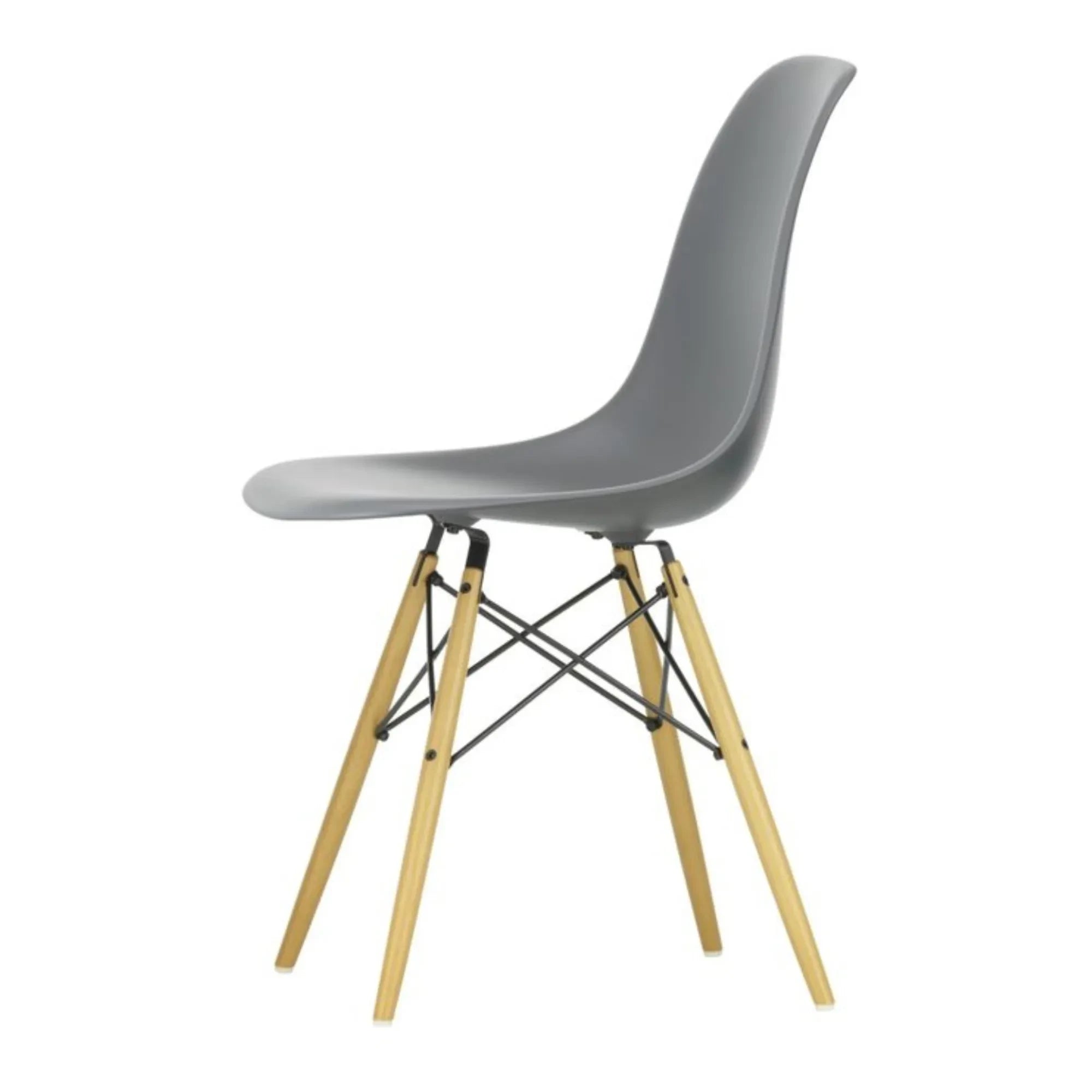 Vitra - DSW Plastic Chair - Maple Base - Charles & Ray Eames | Granite