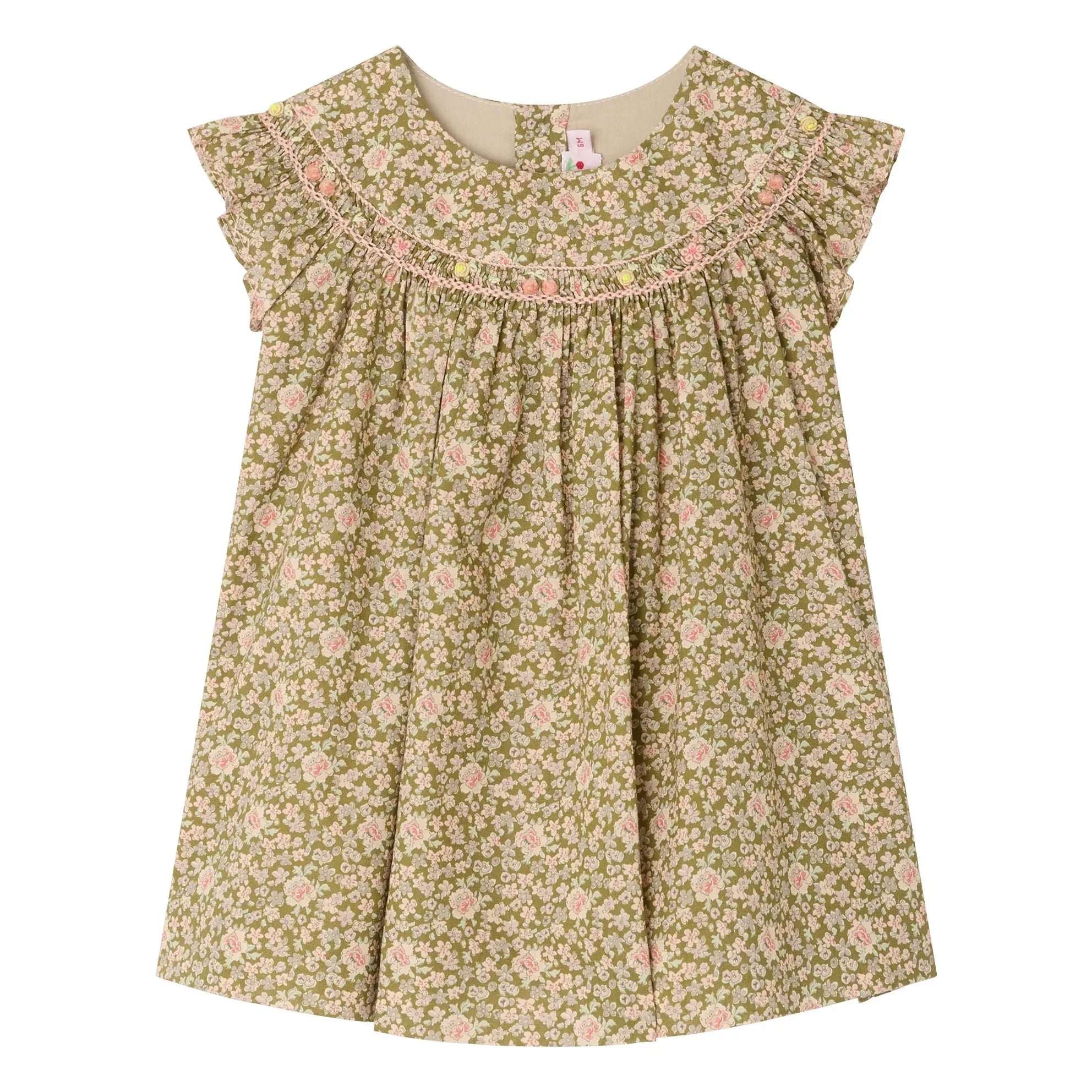 Bonpoint - Amantine Liberty Organic Cotton Dress | Green