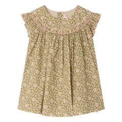 Bonpoint - Amantine Liberty Organic Cotton Dress | Green