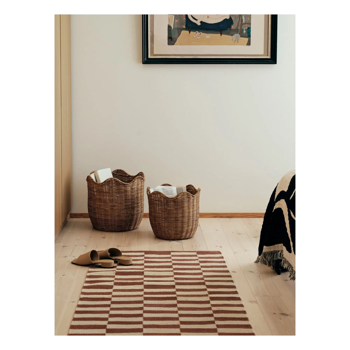 Broste Copenhagen - Lola Rattan Storage Baskets - Set of 2