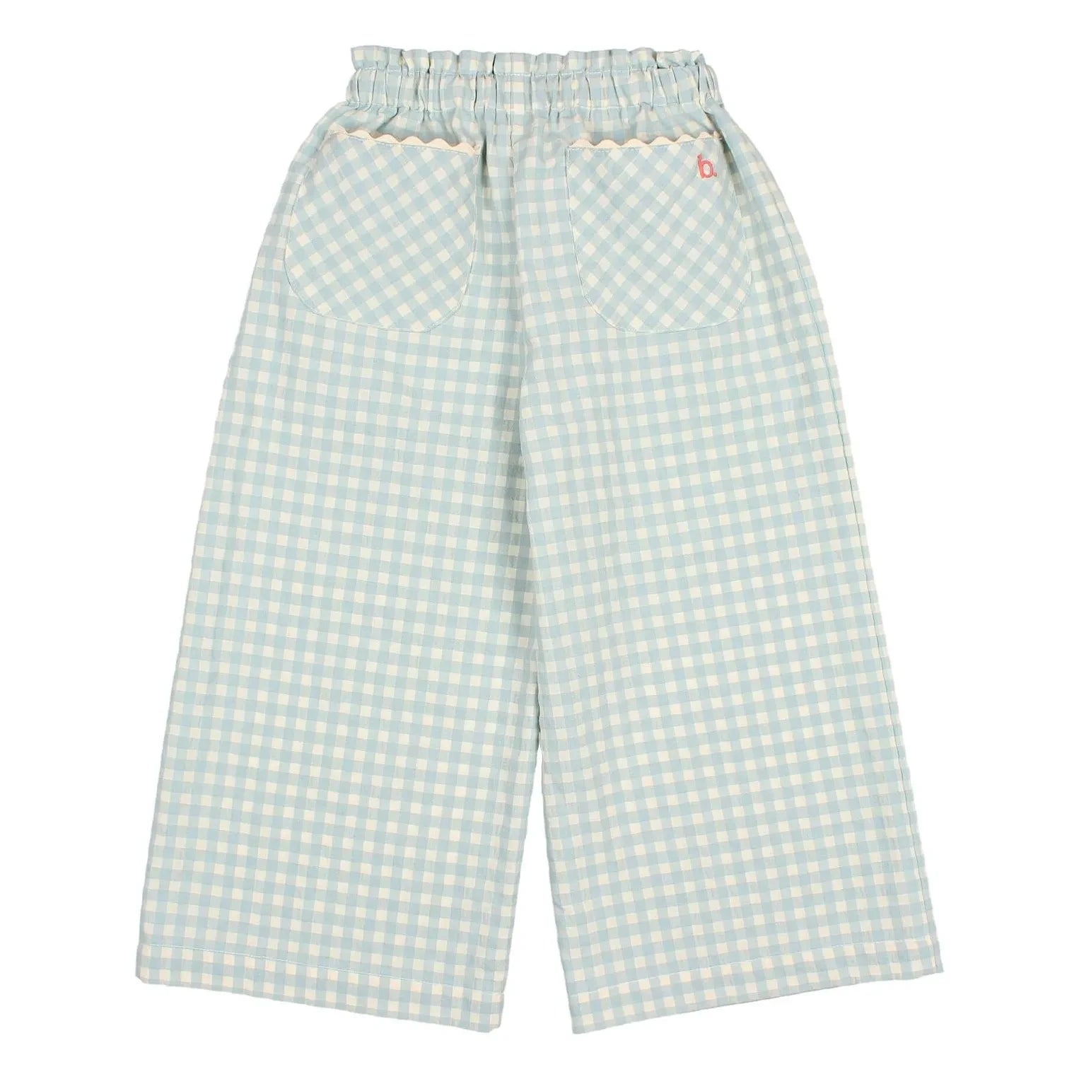 Búho - Vichy Seersucker Pants | Aqua