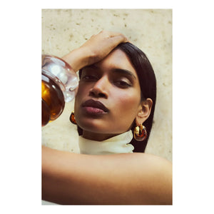 Lizzie Fortunato - Organic Hoop Earrings | Brown