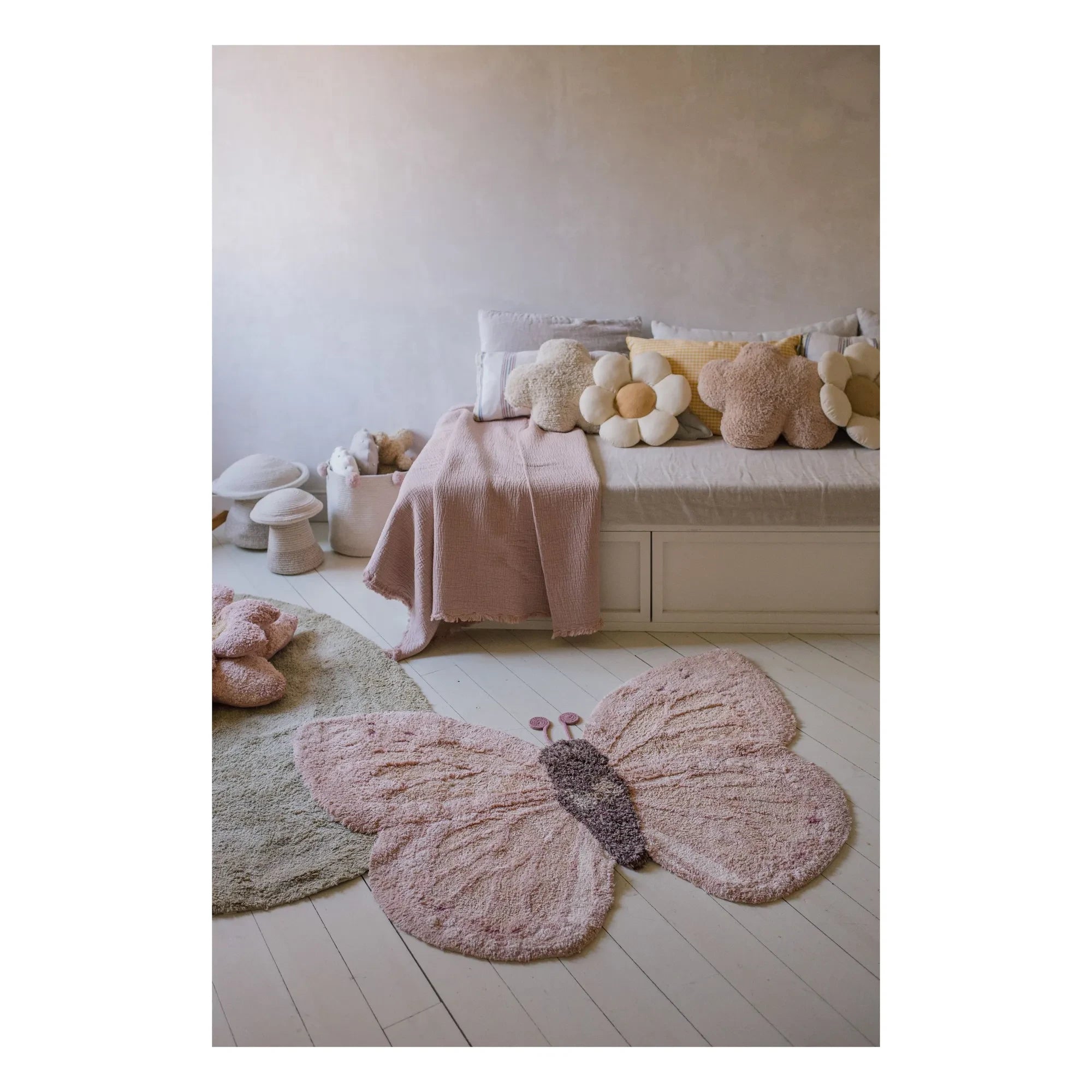 Lorena Canals - Butterfly Rug | Pink