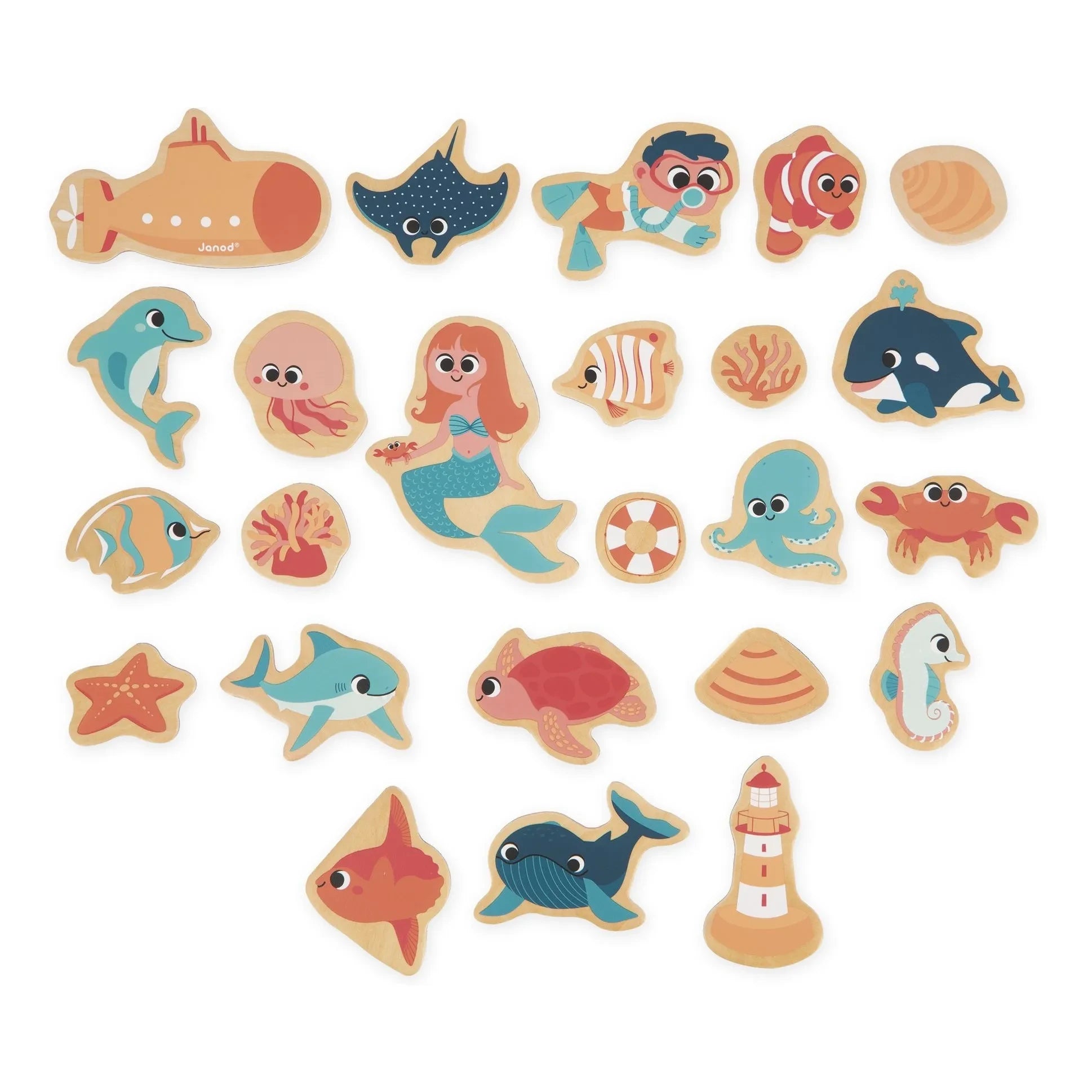 Janod - Magnets - Under the Sea - 24 Pieces