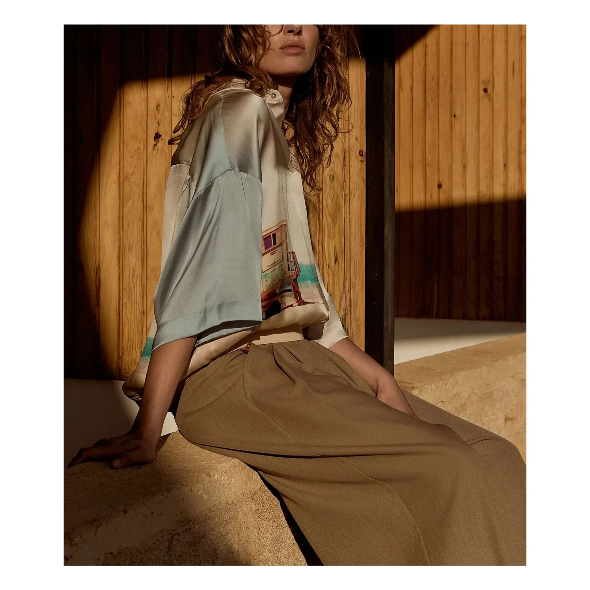 Mes Demoiselles - Malden Silk Blouse | Blue