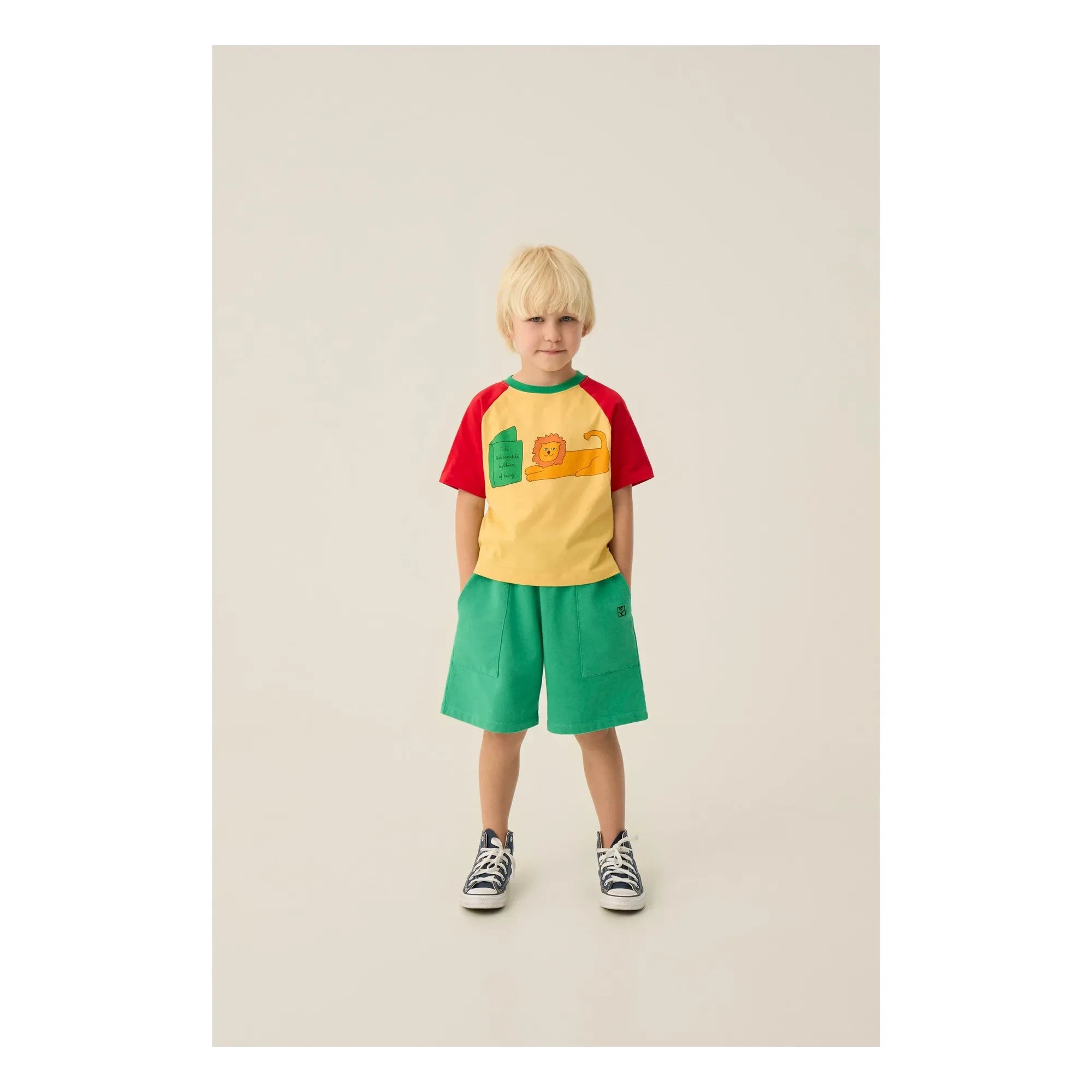 The Campamento - Lion Oversize T-shirt Organic cotton | Yellow