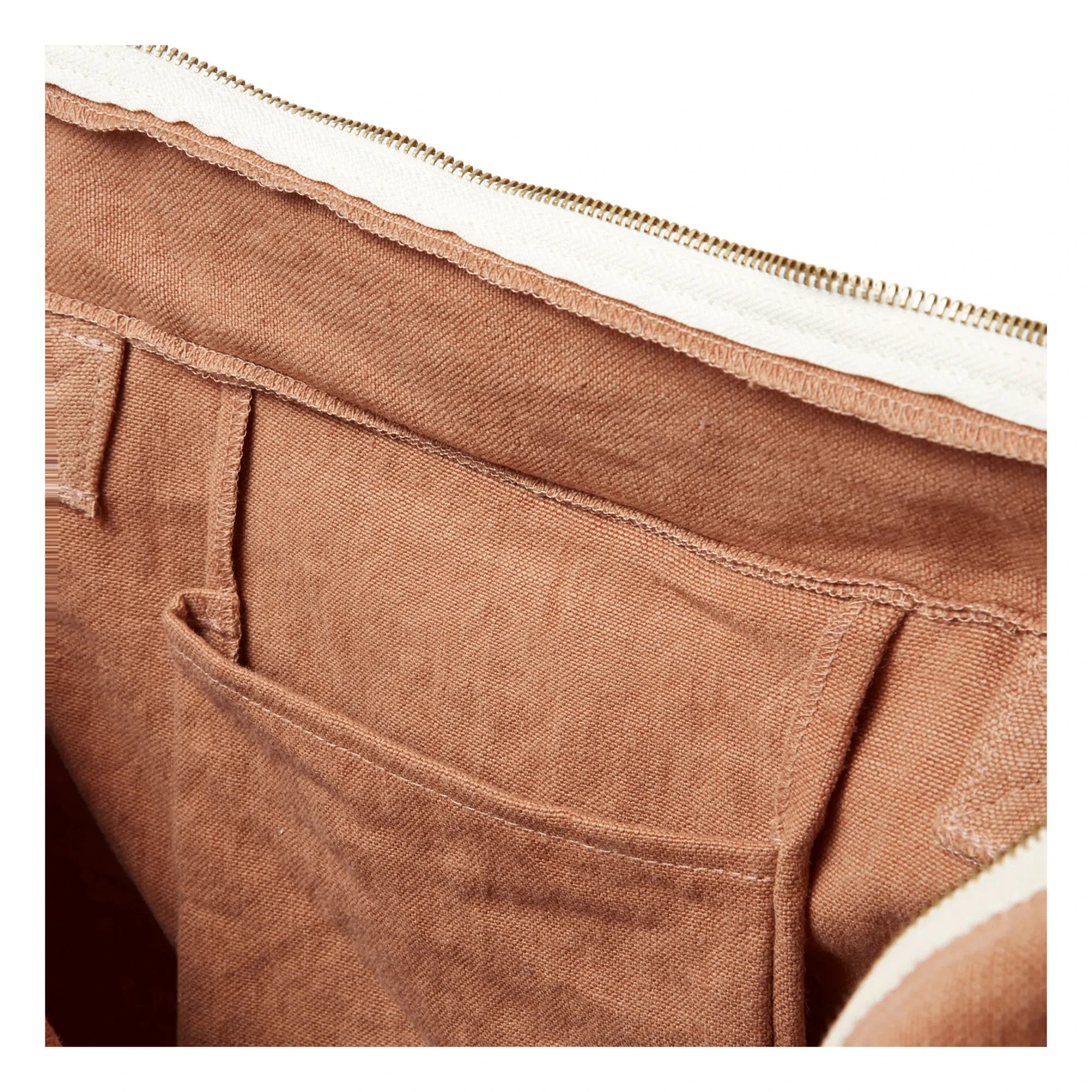 Adorna - Linen Zipper Bag | Terracotta