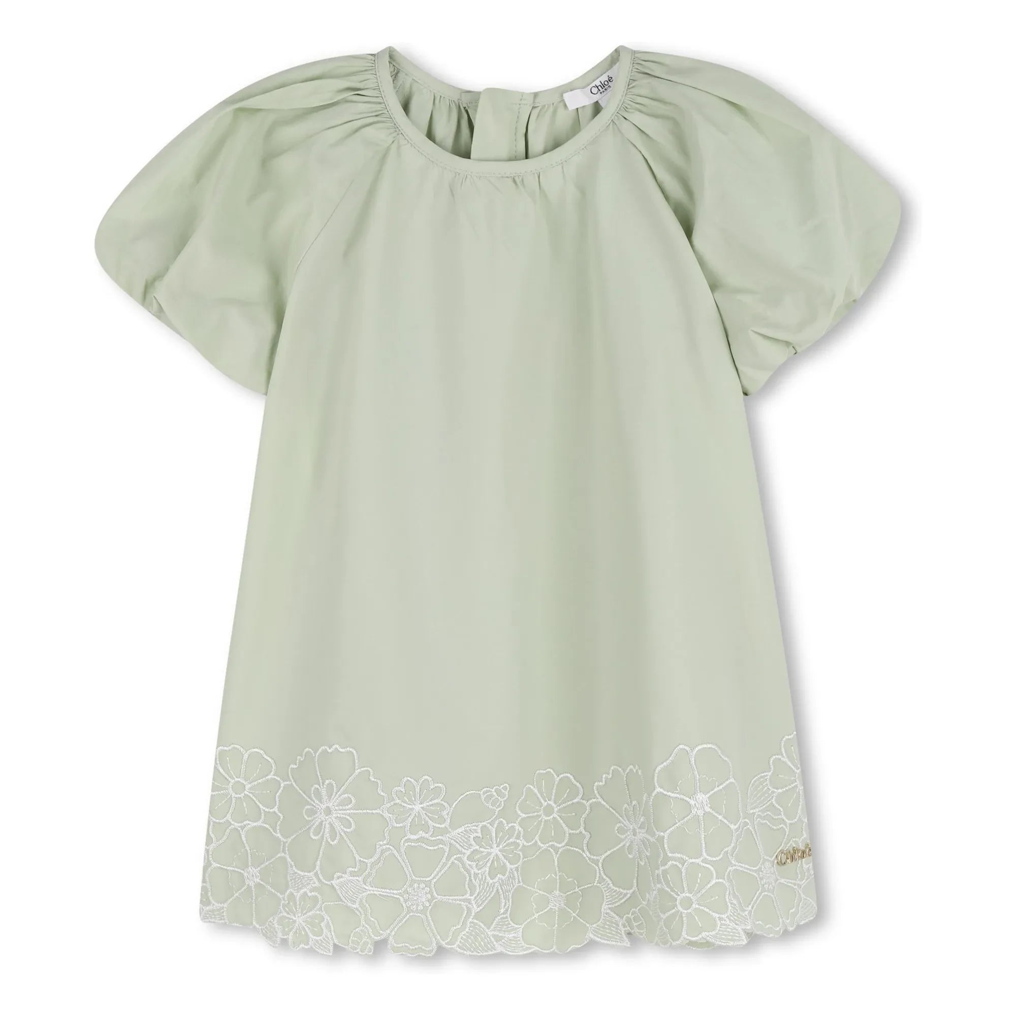 Chloé - Organic Cotton Poplin Dress | Mint Green