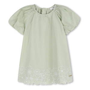 Chloé - Organic Cotton Poplin Dress | Mint Green