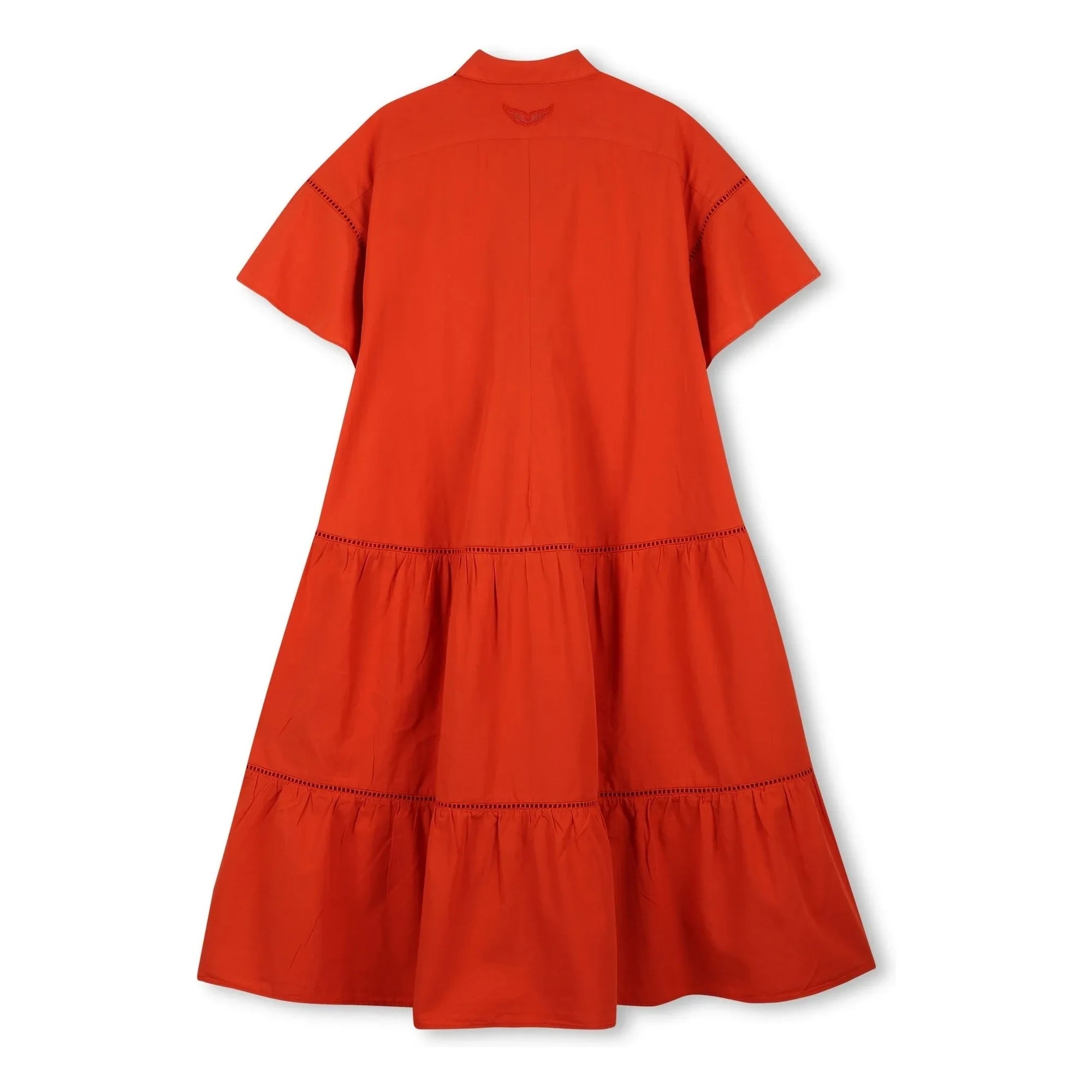 Zadig & Voltaire - Button-Down Ruffle Dress | Blood orange