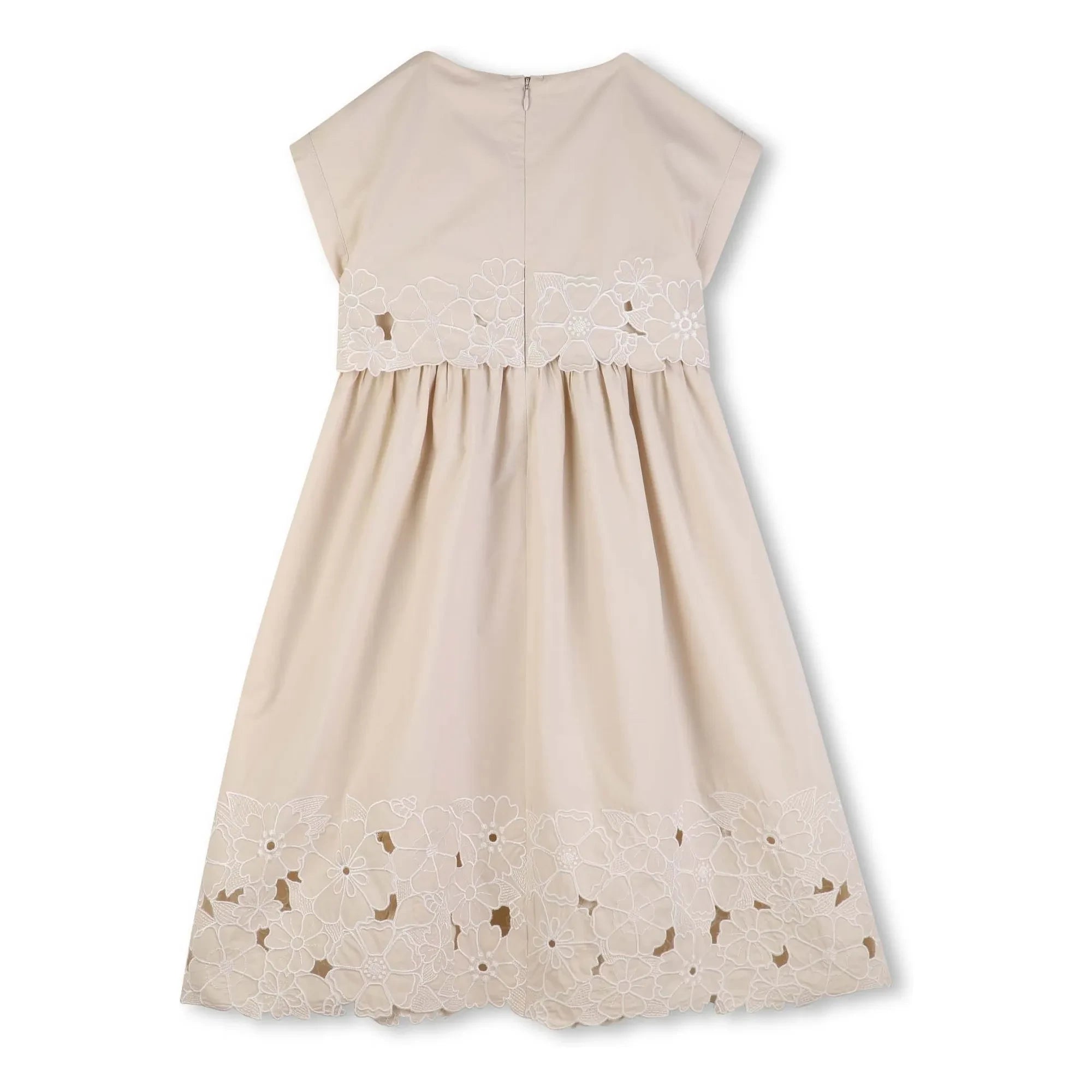 Chloé - Organic cotton embroidered dress | Powder Pink