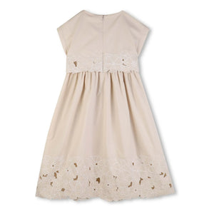 Chloé - Organic cotton embroidered dress | Powder Pink