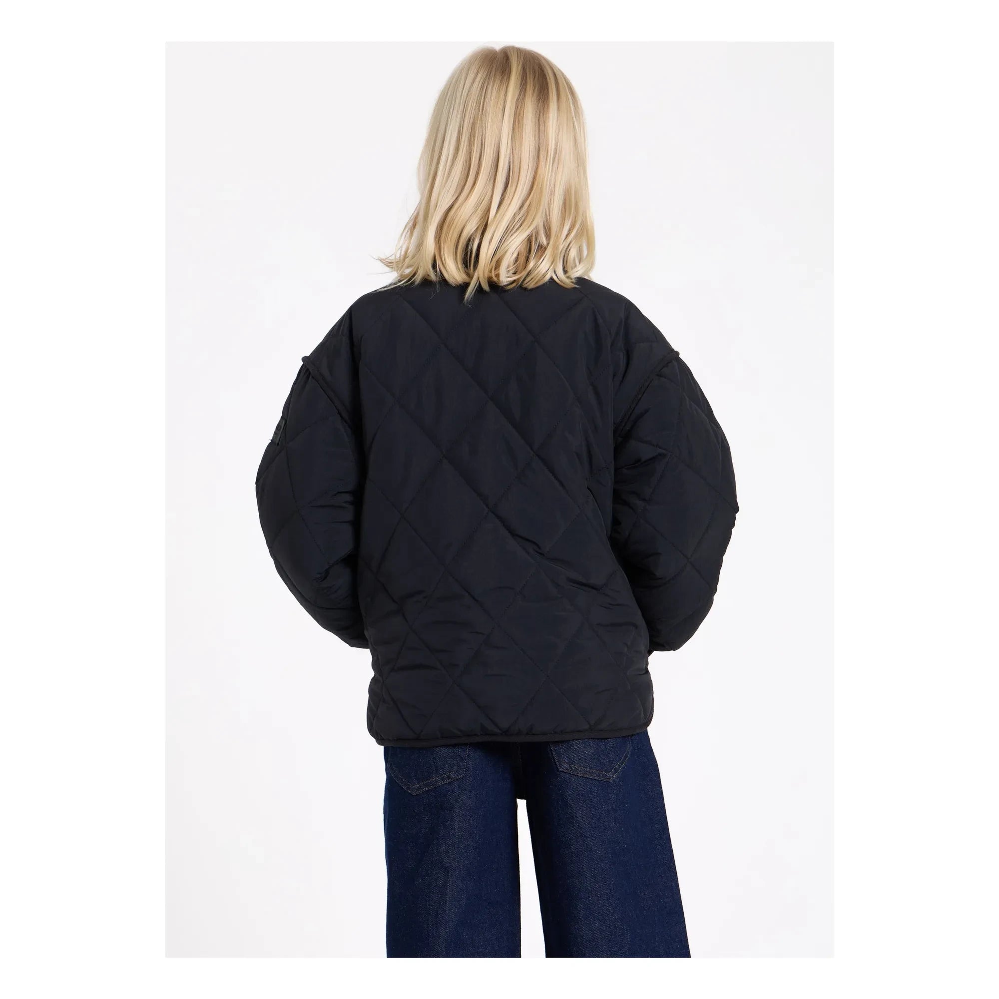 Finger in the nose - Braidy Quilted Bomber | Black