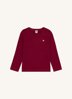 Petit Bateau - Logo Tişört Organik pamuk | Bordo